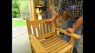 DIY Garden Bench Project  Pallet and Cable Reel Furniture [upl. by Gizela]