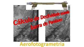 Aerofotogrametria  Cálculo de Declividades usando Barra de Paralaxes [upl. by Curren372]