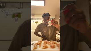 Cooking pesto chicken pasta with Keyondreforreal 🔥 [upl. by Jessamyn]