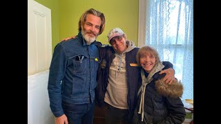 Shooting Elaines Feature Voiceless Roar  With Chris Pine Dropping By to Wish her Good Luck [upl. by Ahseinad855]