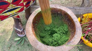 LETS COOK CASSAVA LEAF  LIBERIAN FOOD  INCLUDES EATING😋  LIBERIA 2021  HelenasQueendom [upl. by Asena]