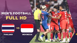 Full HD  U23 THÁI LAN  U23 INDONESIA  Đại chiến cực căng với cơn mưa thẻ đỏ [upl. by Landau]