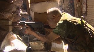 On the front line with alAssad fighters [upl. by Cooper]