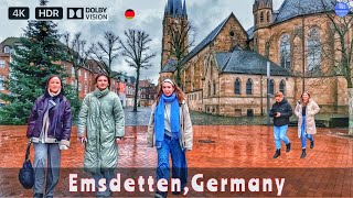 EmsdettenGermany  Tour in Emsdetten in der Innenstadt in 4k HDR [upl. by Clausen419]