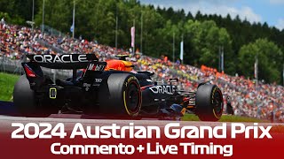 🔴F1 LIVE  AUSTRIA GP RACE Spielberg 2024 🔴 Commentary  Live Timing [upl. by Petracca655]