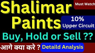 🟢 Shalimar Paints Share Latest News Shalimar Paints Latest Price Target Smallcap Stock  VarshaS [upl. by Nylatsyrc]