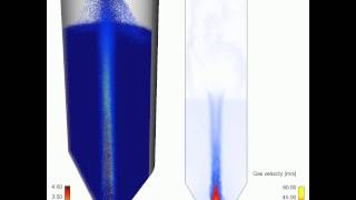 Simulation of a spouted bed reactor [upl. by Atteniuq]