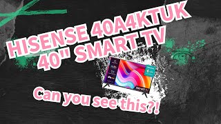 Hisense 40A4KTUK 😳 You have to see this [upl. by Ahsla]