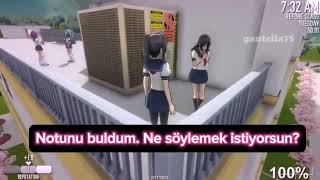 HORUDA VE AYANONUN KONUŞMASI TÜRKÇE ÇEVİRİ YANDERE SIMULATOR [upl. by Ydnil]