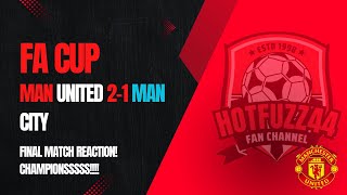 CHAMPIONES CHAMPIONES OLE OLE OLEEE Man United 21 Man City Match Reaction [upl. by Aliuqat]