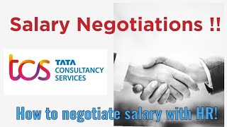 Never say this during Salary Negotiation  Tips and tricks How to negotiate salary with HR tcs [upl. by O'Donovan]