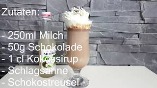 Heiße KokosSchokolade  Heiße Schokolade mit Kokos Geschmack  Rezept [upl. by Lorens]