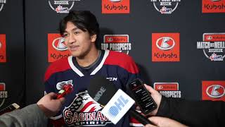 CHLKTP Team Red Media Availability Zayne Parekh Saginaw Spirit [upl. by Seigel]