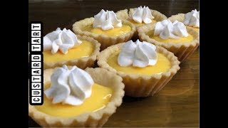 HOW TO MAKE A CUSTARD TART EGGLESS CUSTARD TART RECIPE [upl. by Adnohsor]