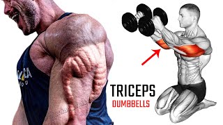 Tricep isolation Exercises with Dumbbells  Effective exercises [upl. by Barden]