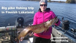 Fishing Big Pike 1892016 by Lake Kyyvesi Finland [upl. by Ariada]