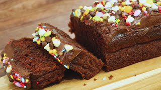 Moist Chocolate Loaf Cake So Delicious You Wont Believe How Easy It Is To Make [upl. by Nevaeh]