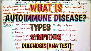 What is autoimmune diseaseTypesSymptoms and diagnosis of autoimmune diseasesIn Hindi amp Urdu [upl. by Hgielyk417]