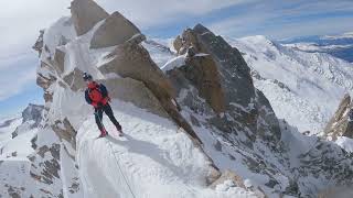 Les Cosmiques depuis lAiguille du Midi Avril 2024 [upl. by Yim]