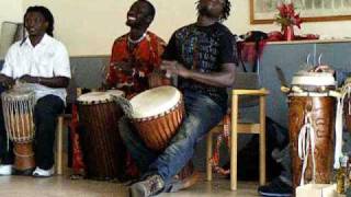 Pape Samory Seck an der Djembe beim Workshop von Nago Koité [upl. by Ziladnerb547]