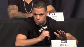 UFC 25th Anniversary Press Conference Nate Diaz Returns [upl. by Marris]