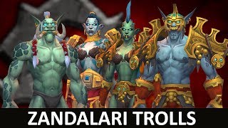 Zandalari Trolls  Horde Allied Race  Cosmetis Armor Sets and Mounts [upl. by Kcirederf]