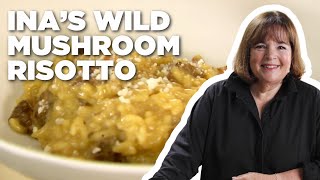 Ina Gartens Wild Mushroom Risotto  Barefoot Contessa  Food Network [upl. by Marijane590]