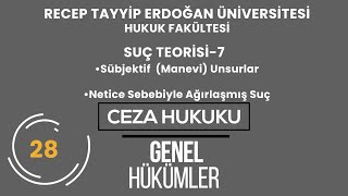 RTEÜCEZA HUKUKUGENEL HÜKÜMLERSUÇ TEORİSİ7 [upl. by Tacy62]