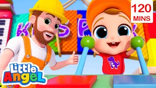 Community Helpers Song  Little Angel  Nursery Rhymes amp Cartoons for Kids  Moonbug [upl. by Tat]