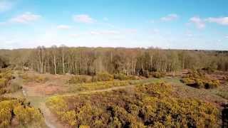 Drone Flight Norwich Mousehold Heath DJI Phantom 2 h33d gimble with GoPro Hero 3 UAV [upl. by Gronseth44]