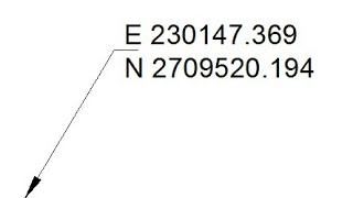 How to insert site coordinates in autocad quickly  Easting and Northing [upl. by Asilat]