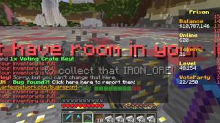 minecraft jartex prison 13 SpecialWeekend video 11 [upl. by Ylek]