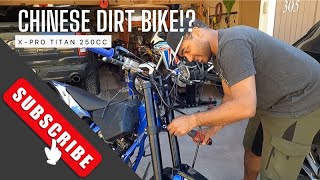 Unboxing my Chinese Dirt Bike 250cc XPro Titan Assembly Tips and Tricks [upl. by Ilsel]