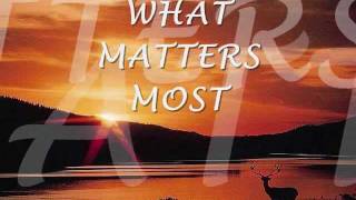 WHAT MATTERS MOST  Kenny Rankin Lyrics [upl. by Ithsav483]