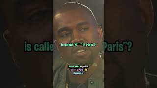 Kanye West Explains quotN in Parisquot 😂 [upl. by Kym295]