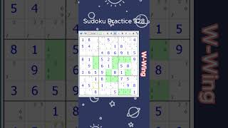 Sudoku Practice 328WWing games puzzle sudoku maths [upl. by Ihsakat]