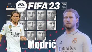 FIFA 23  Create Luka Modrić Pro Clubs Face Creation [upl. by Allare]