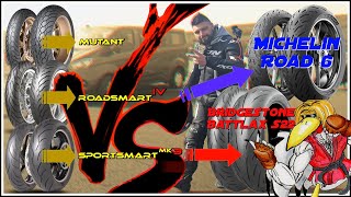 Dunlop Mireval School  Roadsmart IV VS Michelin Road 6  Mutant  Sportsmart Mk3 VS Bridgestone S22 [upl. by Tomas]