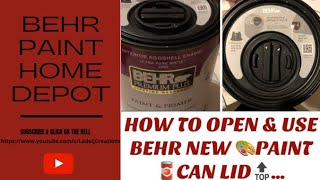 HOW TO OPEN amp USE BEHR’S NEW🎨PAINT POUR SPOUT LID🔝 CAN🤣🤣🤣… [upl. by Durkee]