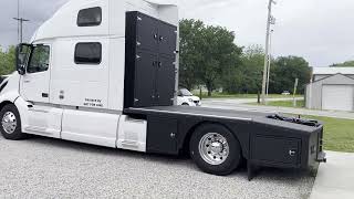 HDT for RV Hauler  First Impressions RVH Lifestyles Sport Utility Bed on a 2020 Volvo VNL 860 [upl. by Aniara]