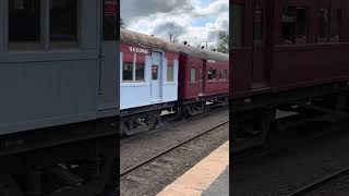 Full view of R761 Steam rail train at Castlemaine Station trains steamtrain victoriaaustralia [upl. by Neelat]