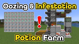 AUTOMATIC OOZZING amp INFESTATION POTION FARM MINECRAFT 1211  Tutorial [upl. by Flita118]