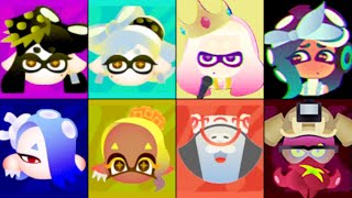 Splatoon 1 2 amp 3  All Idol Performances [upl. by Dymphia]