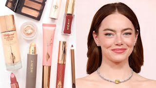 Emma Stone Makeup Bag  Oscars Beauty Products and Awards Season Looks [upl. by Enilegnave]