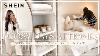 COSY DAYS AT HOME  SHEIN Haul Bathroom organise amp Gym [upl. by Rodl]