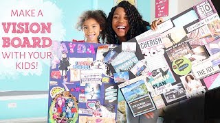 How to Make a Vision Board With Kids  VLOG 31 [upl. by Esinart]