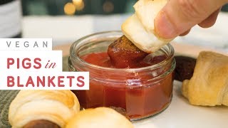 Vegan pigs in blankets recipe meatless and easy to make [upl. by Nauj825]