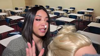 ASMR Hot Cheeto Girl Plays With Your Hair In Class 🌶️💆🏻‍♀️ [upl. by Wehtam]