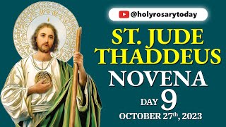 ST JUDE THADDEUS NOVENA DAY 9 🙏 October 27 2023 🙏 Holy Rosary Today [upl. by Balfore574]