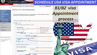 How to schedule USA Visa appointment online  Step by Step 2024 [upl. by Ayocat]